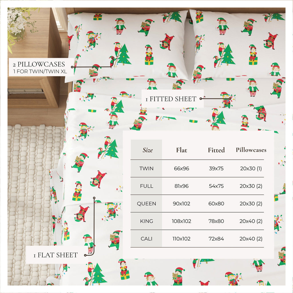 Turkish Cotton Christmas Flannel Sheet