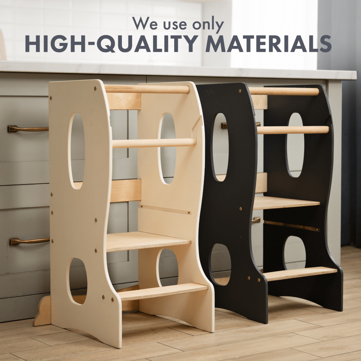 Stable Montessori Tower: Wooden Growing Chair