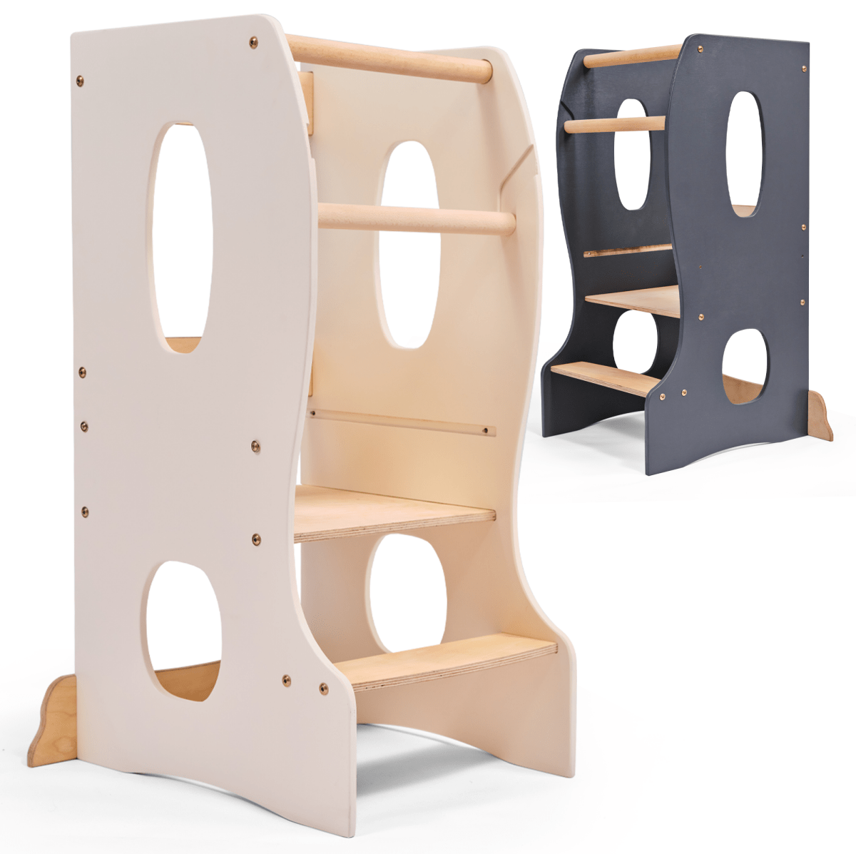 Stable Montessori Tower: Wooden Growing Chair