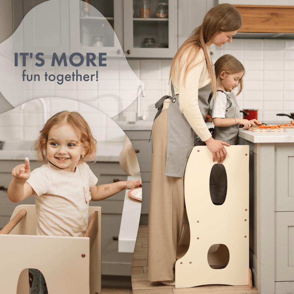 Stable Montessori Tower: Wooden Growing Chair