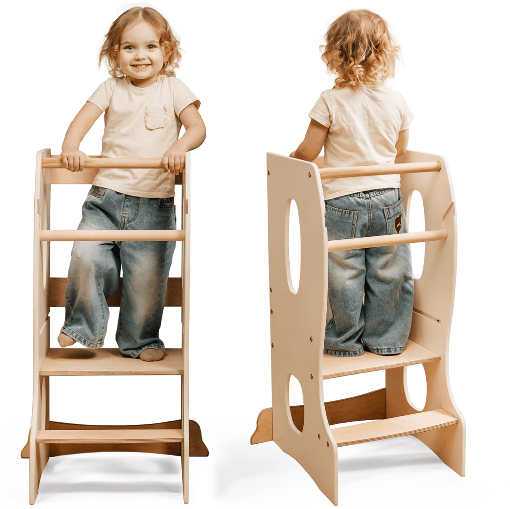 Stable Montessori Tower: Wooden Growing Chair