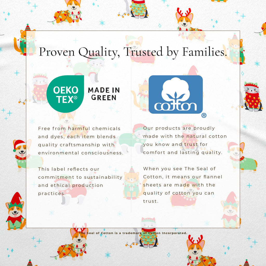 Turkish Cotton Christmas Flannel Sheet