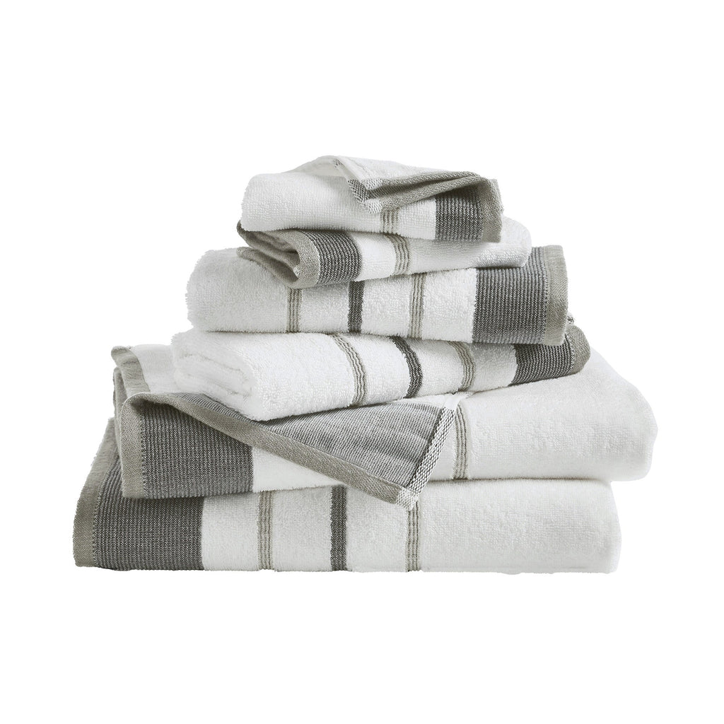 Decorative Cotton Stripe Bath Towel Set