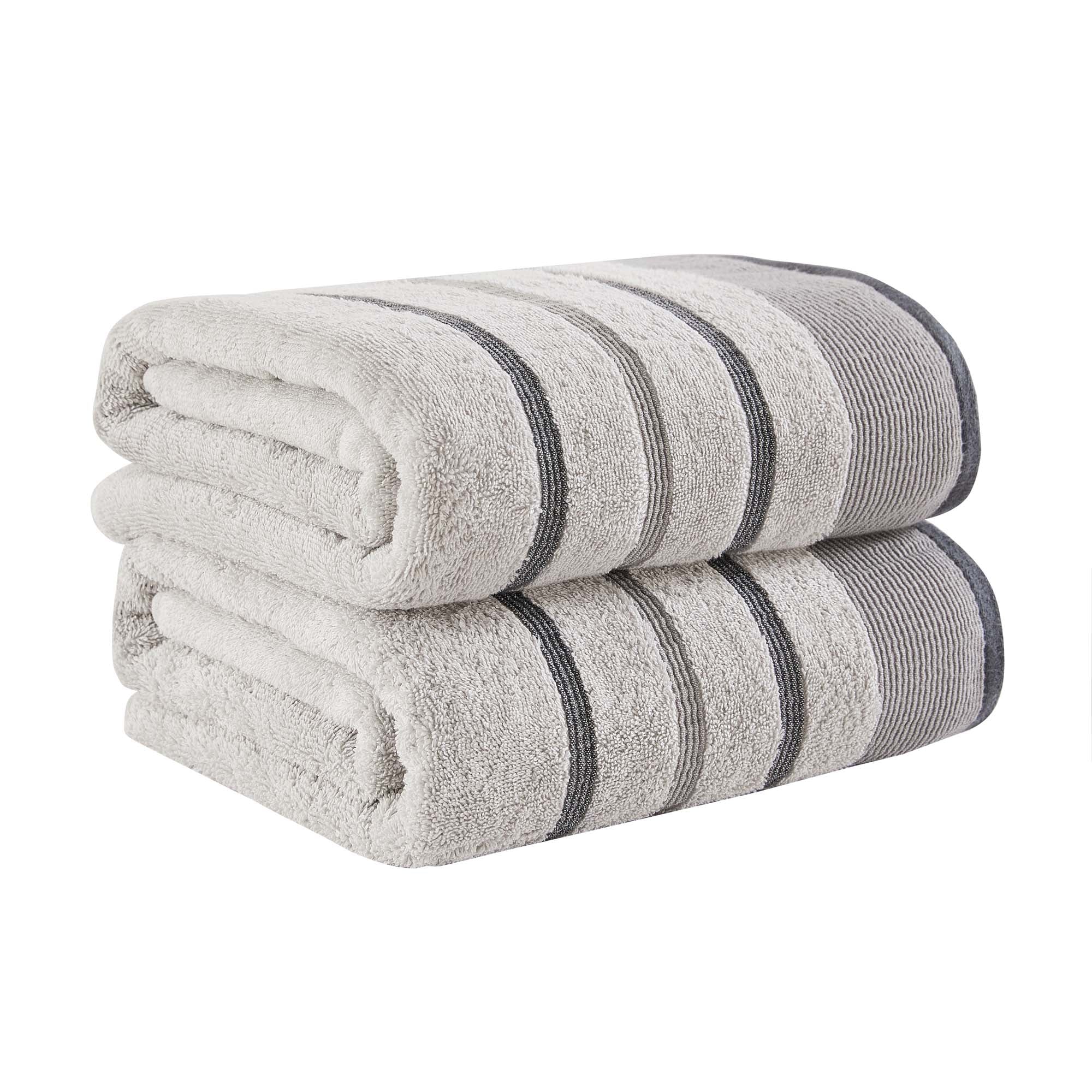 Decorative Cotton Stripe Bath Towel Set
