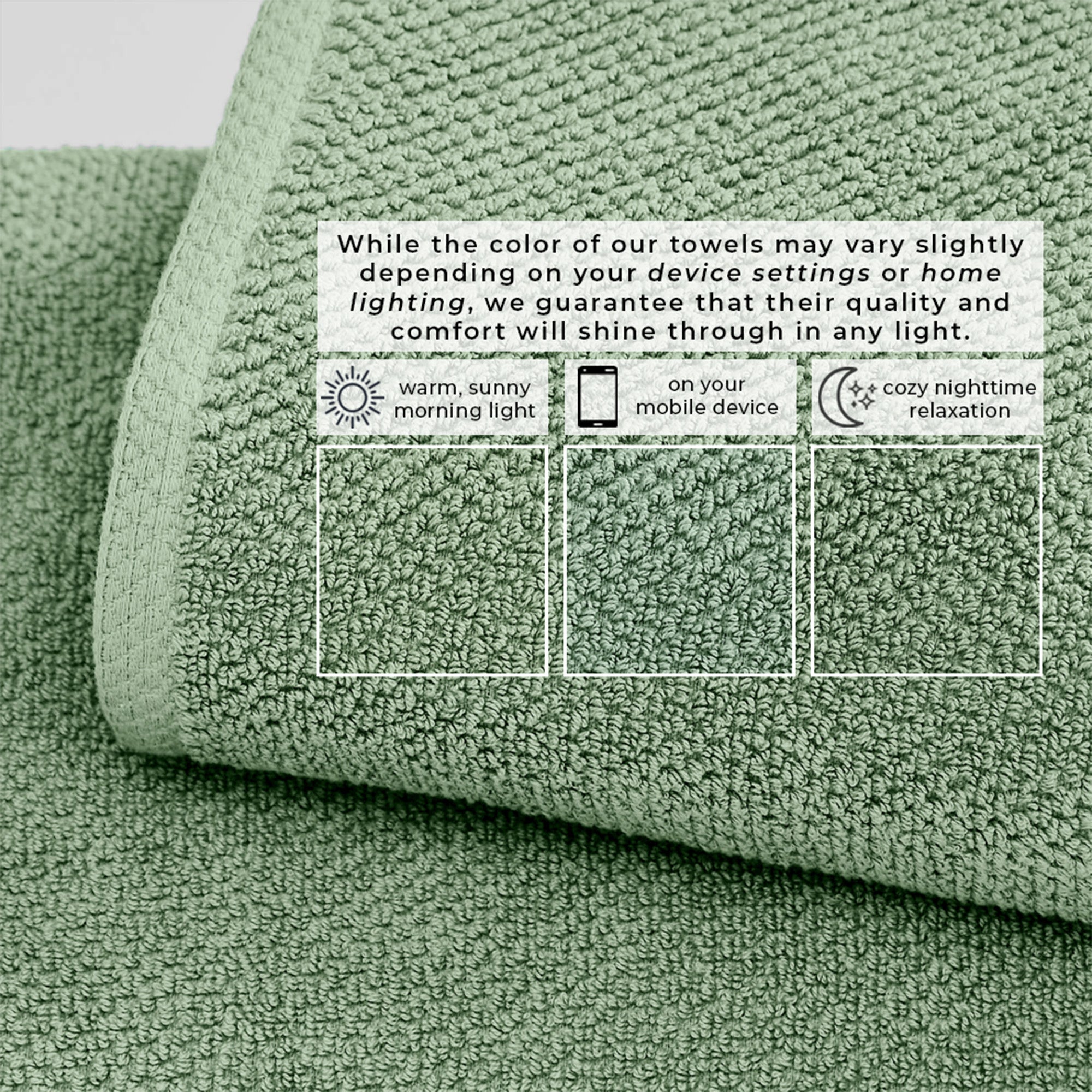 Cotton Textured Bath Towel Set