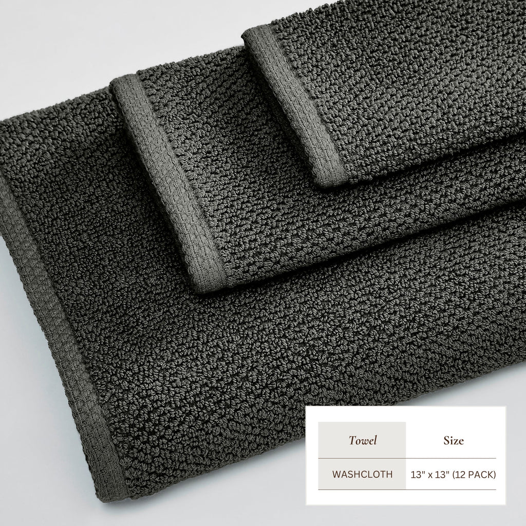 Cotton Textured Bath Towel Set