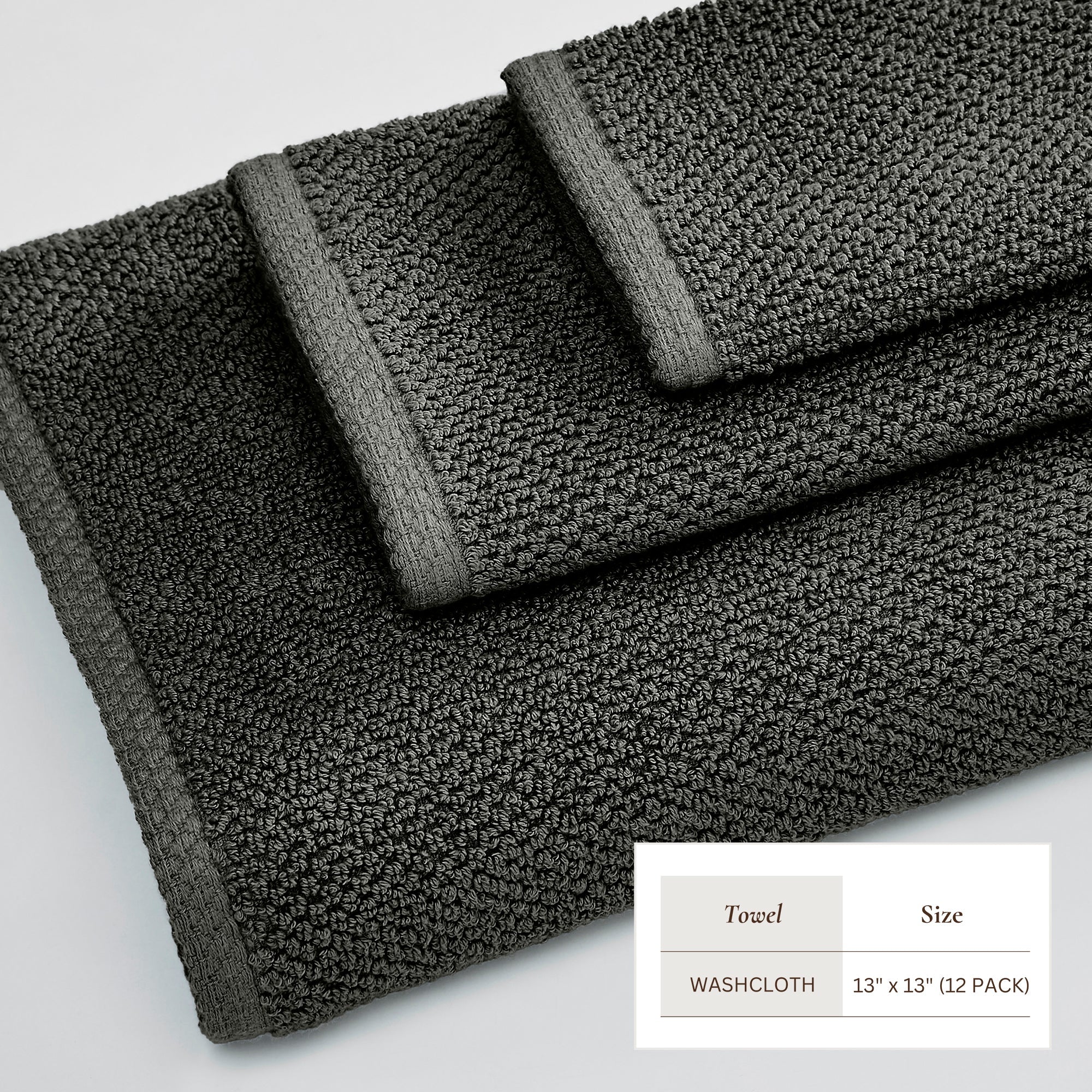 Cotton Textured Bath Towel Set