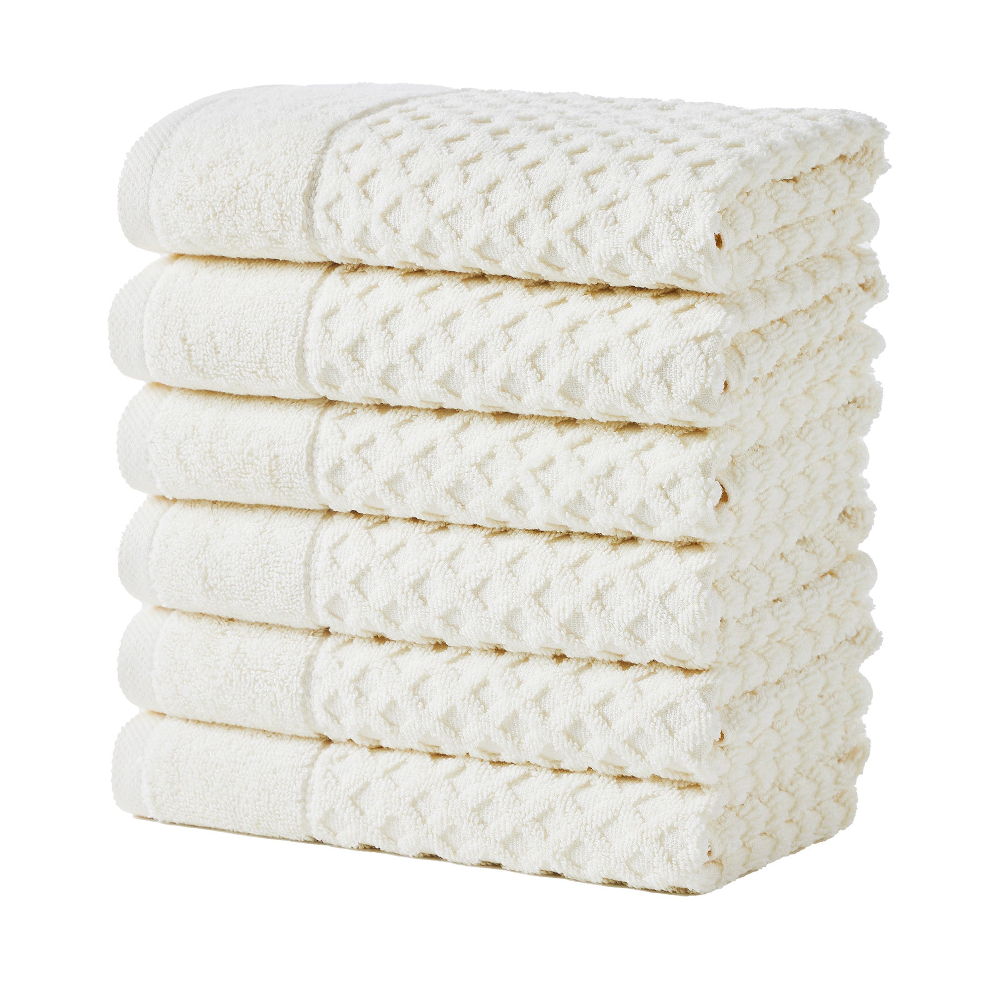 Cotton Diamond Waffle Weave Bath Towel Set