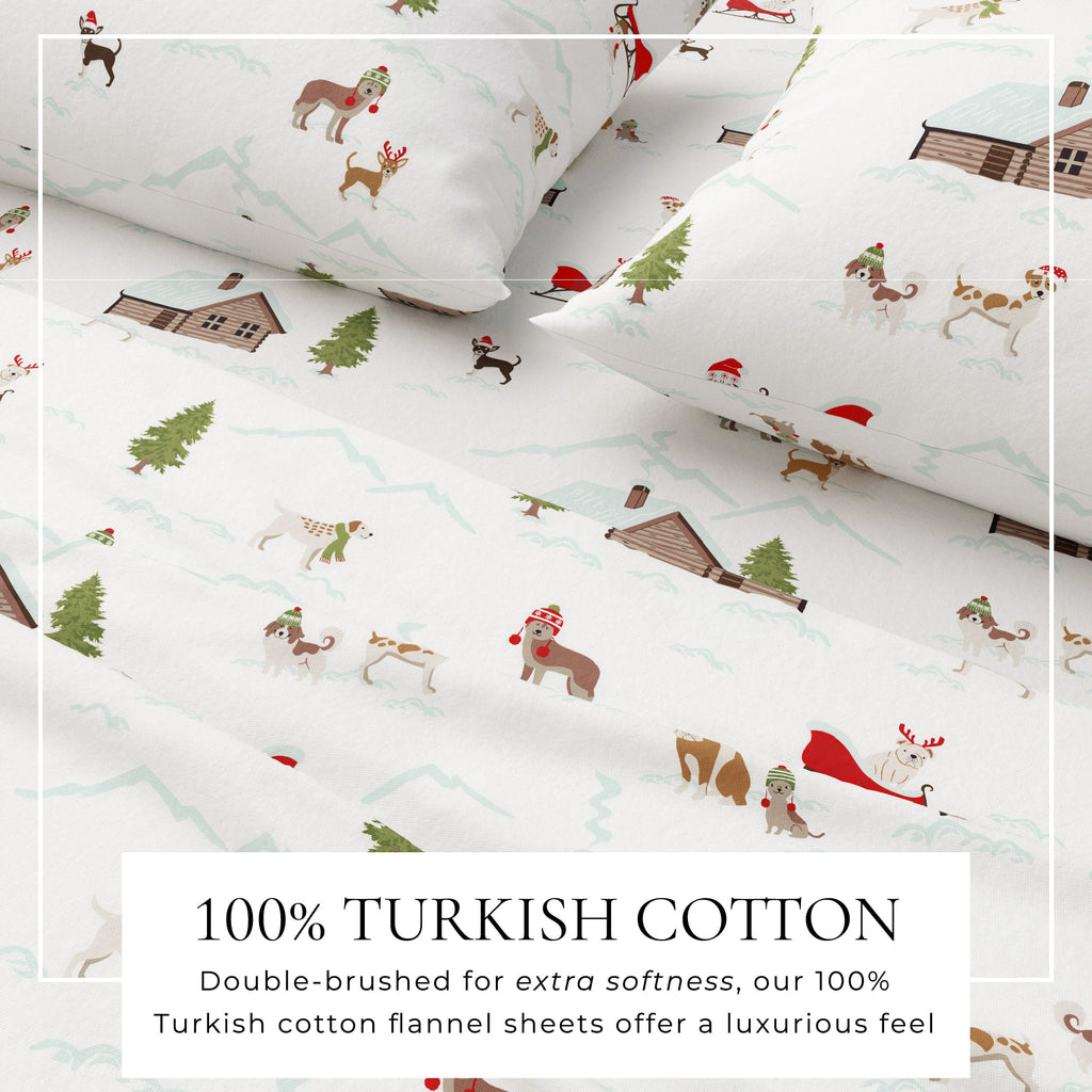 Turkish Cotton Christmas Flannel Sheet