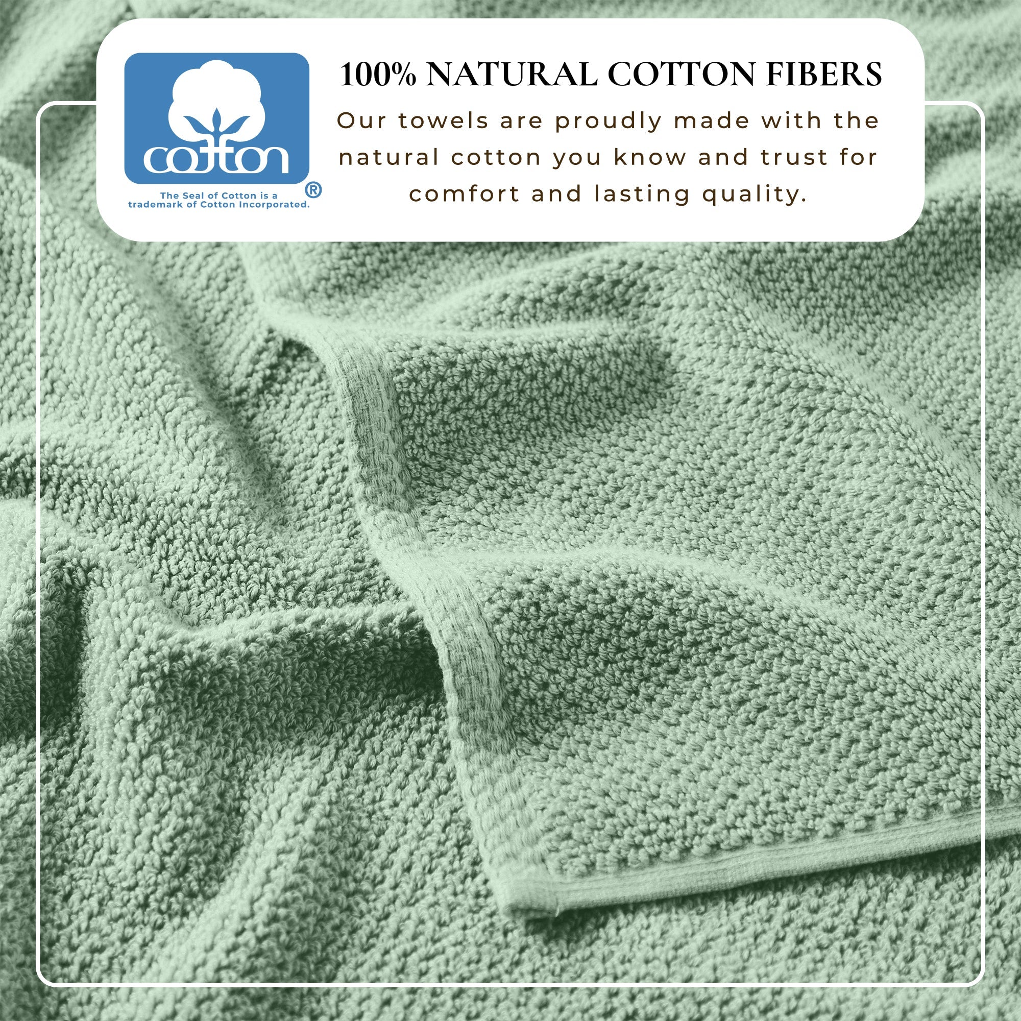 Cotton Textured Bath Towel Set