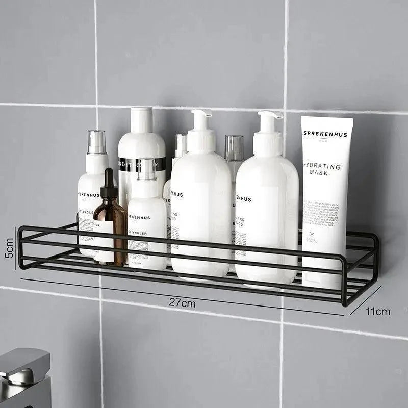 Premium Quality Bathroom Kitchen Punch Corner Frame Shower Shelf