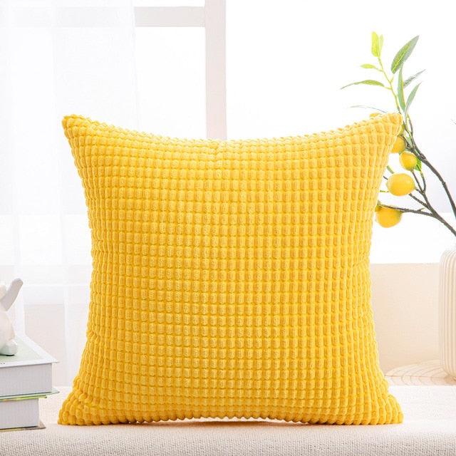 Cushion Cover Solid Colorful Throw Pillow Cases