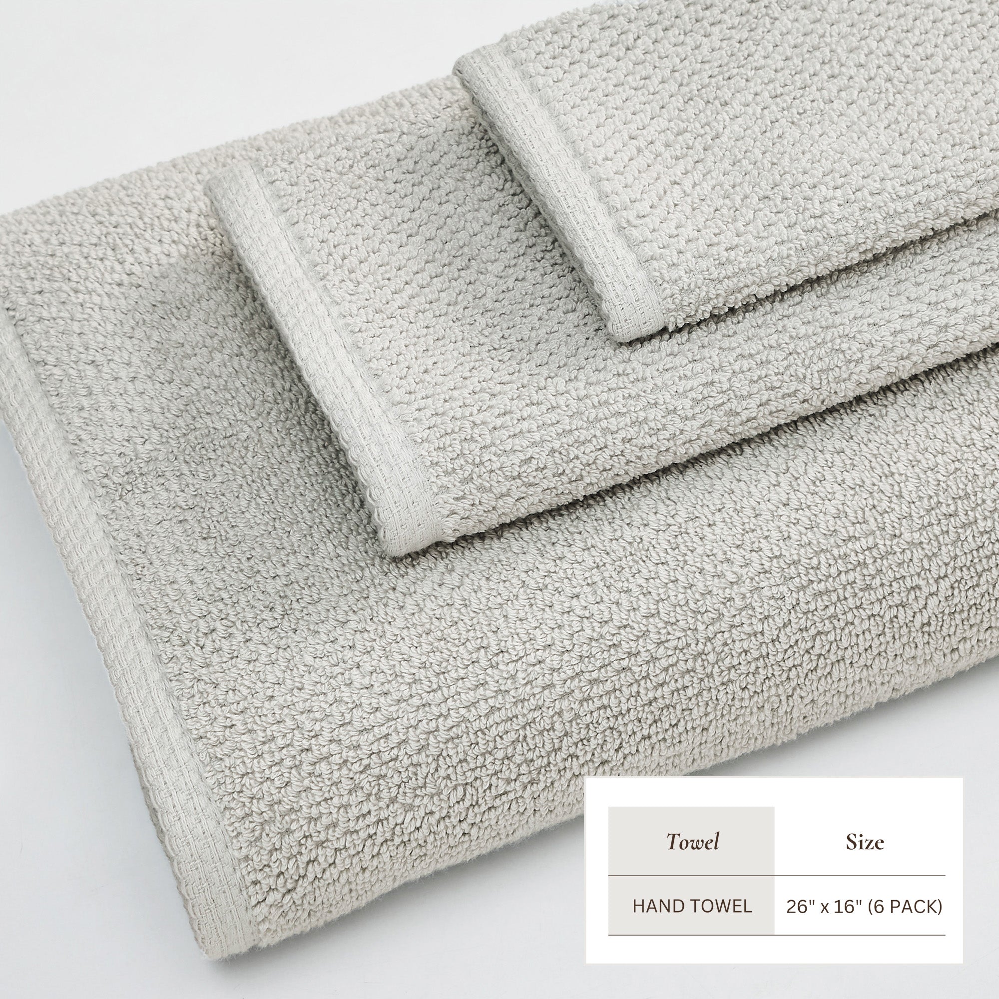 Cotton Textured Bath Towel Set
