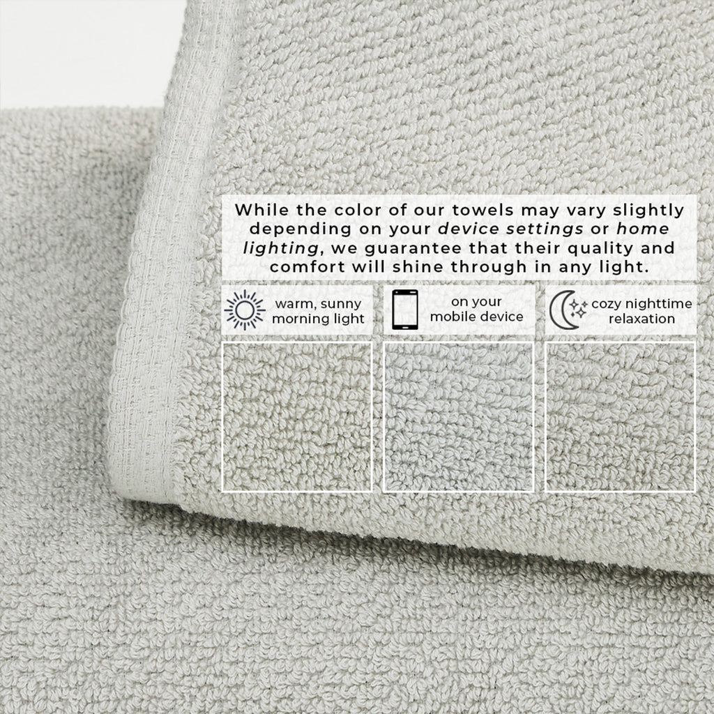Cotton Textured Bath Towel Set