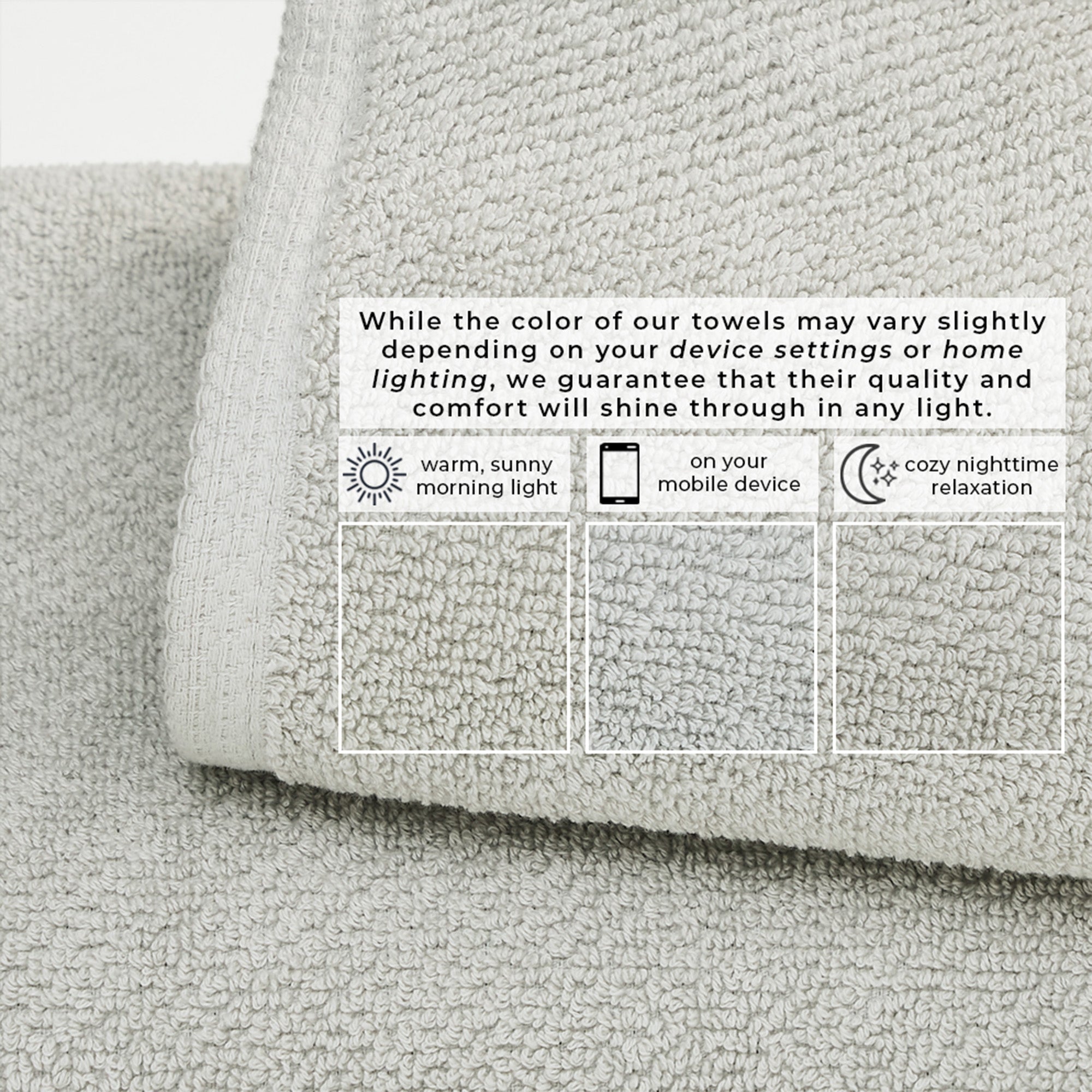 Cotton Textured Bath Towel Set