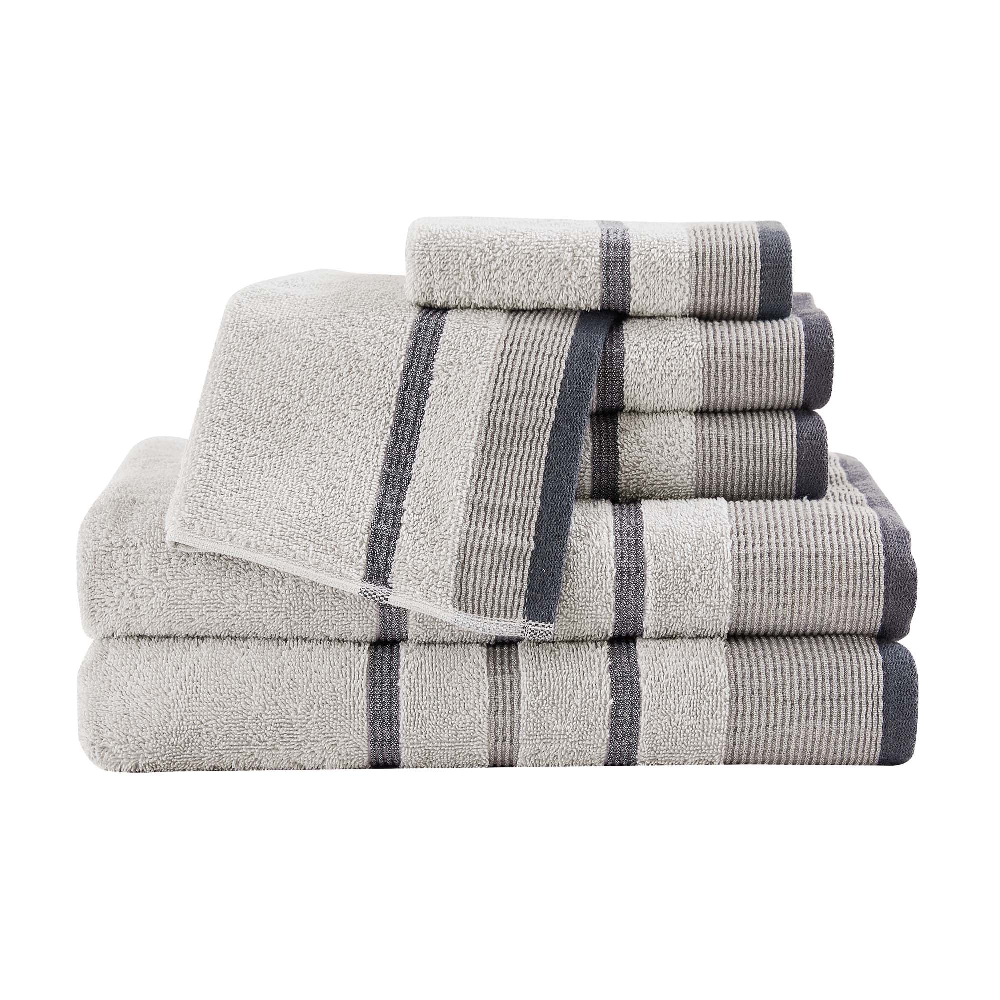 Decorative Cotton Stripe Bath Towel Set