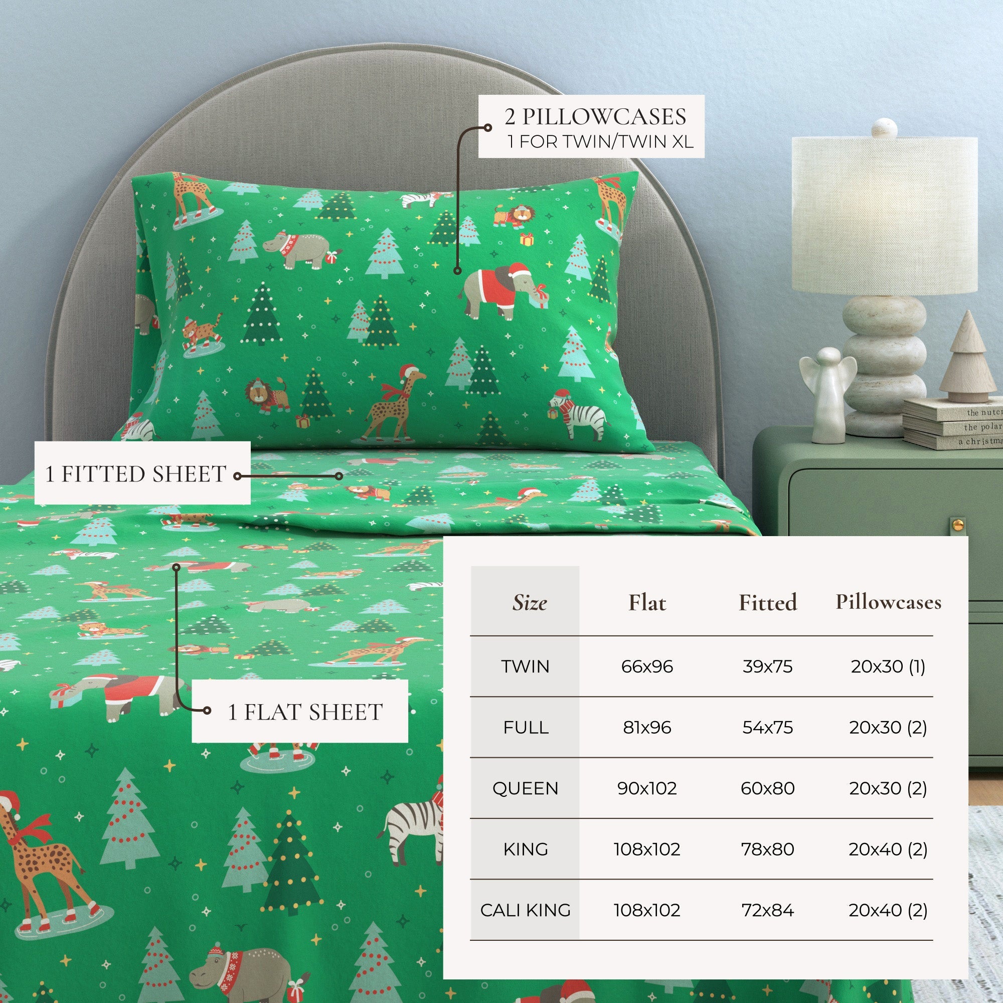 Turkish Cotton Christmas Flannel Sheet