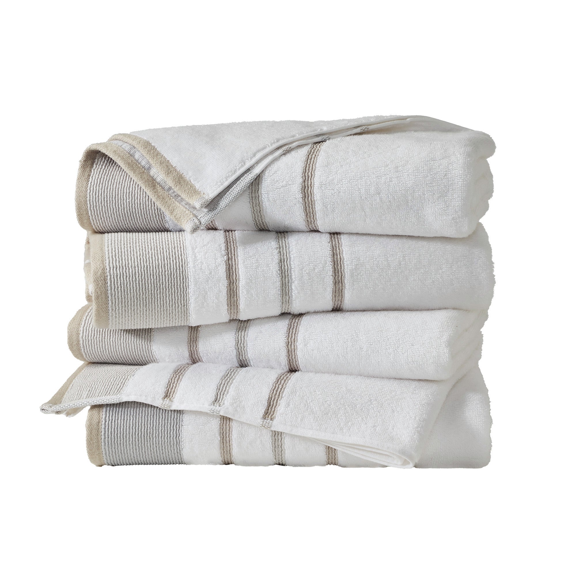 Decorative Cotton Stripe Bath Towel Set