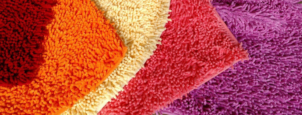 Tache Cotton Chenille Solid Dark Raspberry Red Rug