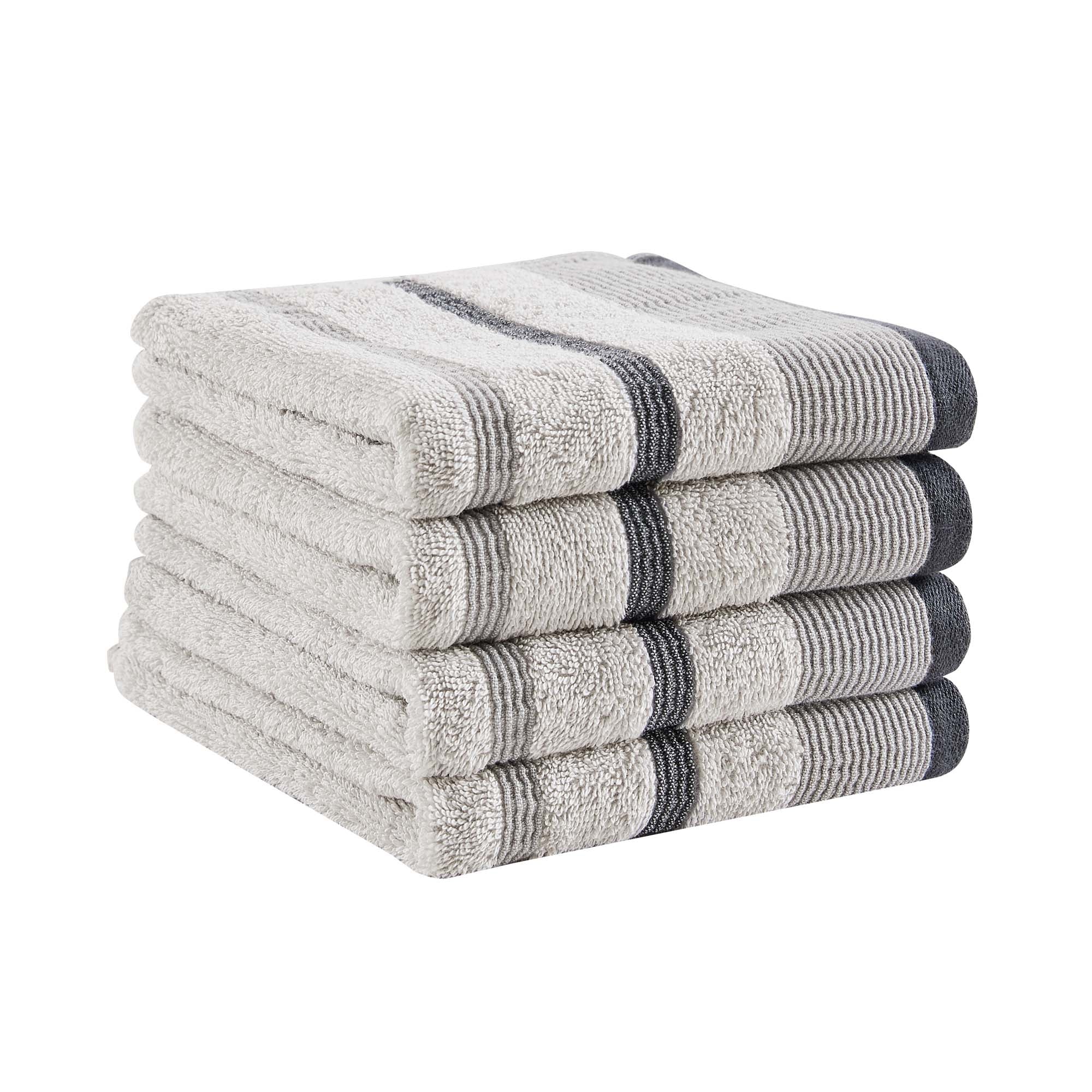Decorative Cotton Stripe Bath Towel Set