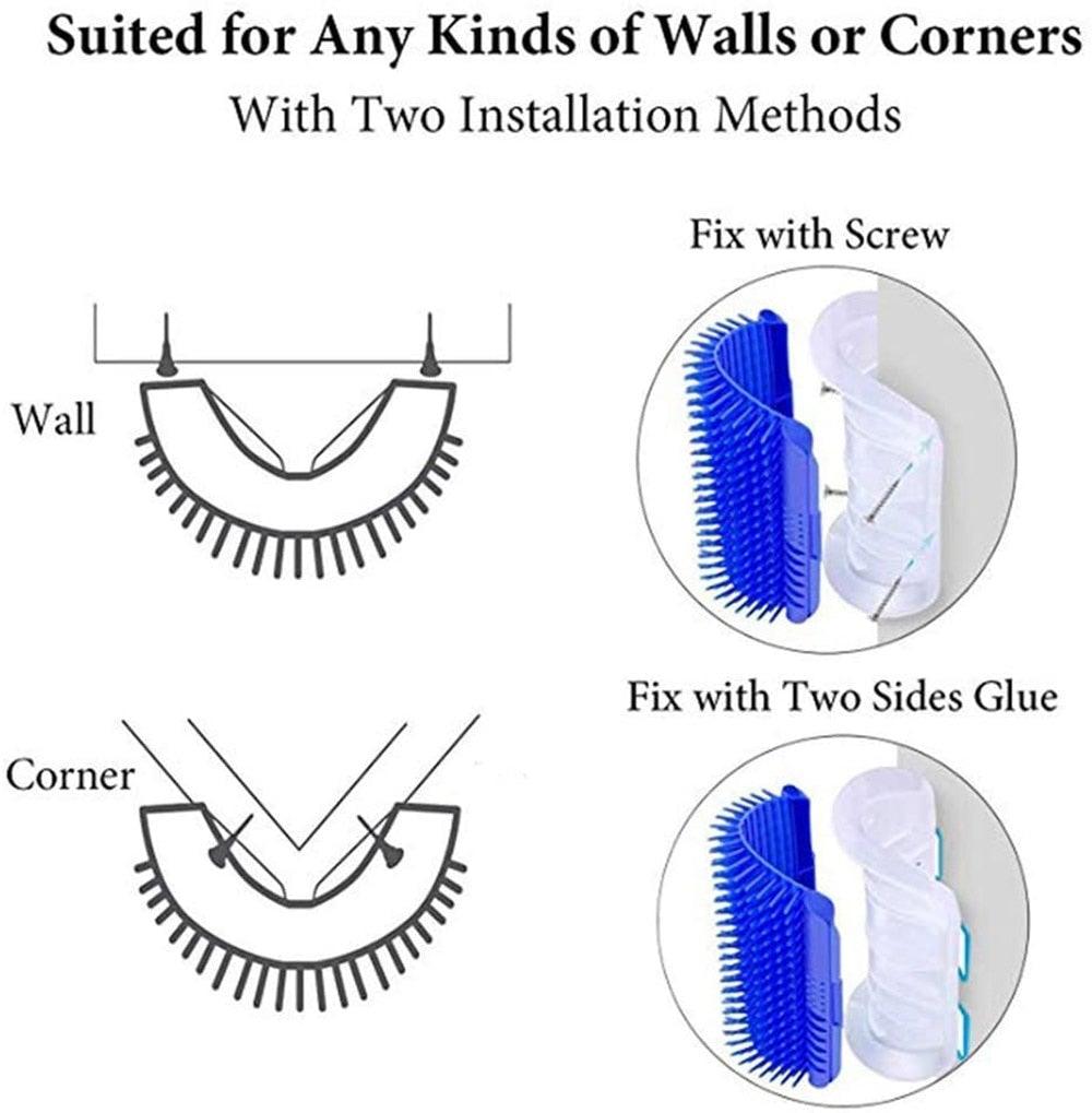 Self Groomer Cat Brush Angle Cat Massager