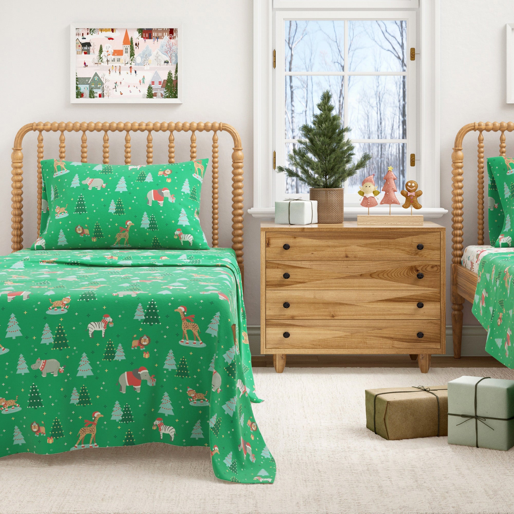 Turkish Cotton Christmas Flannel Sheet
