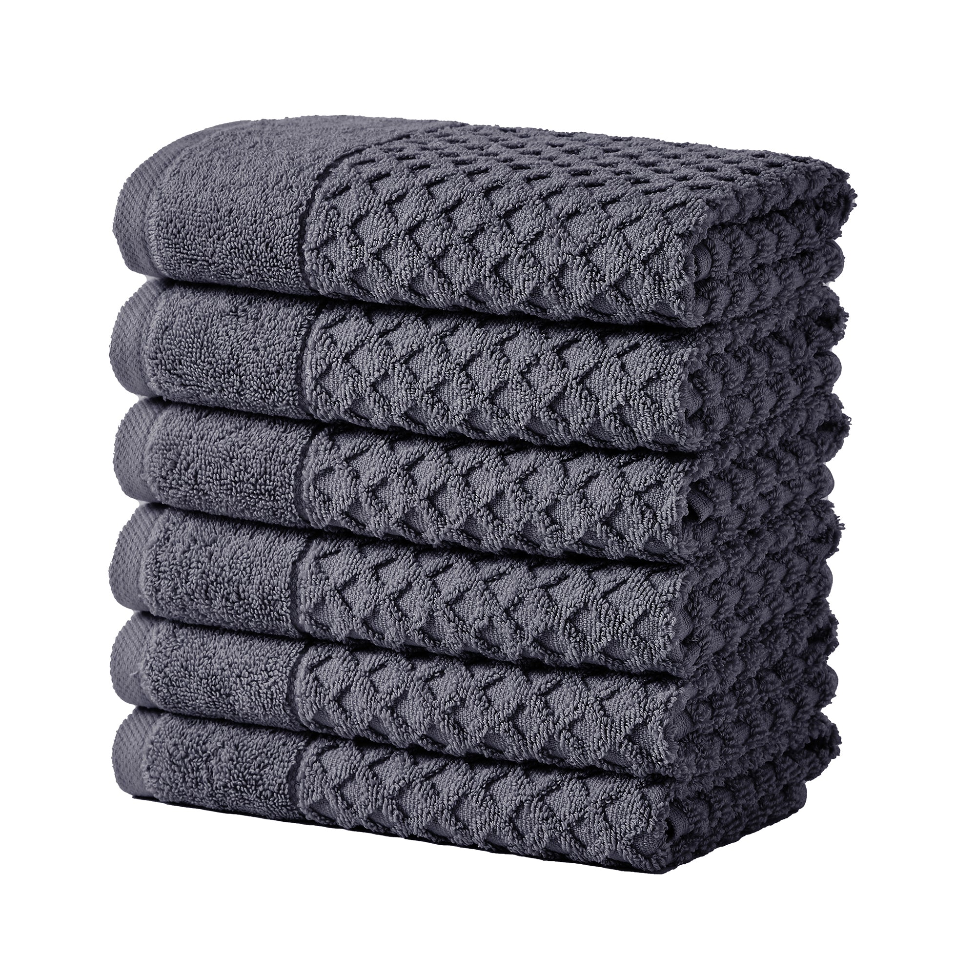 Cotton Diamond Waffle Weave Bath Towel Set