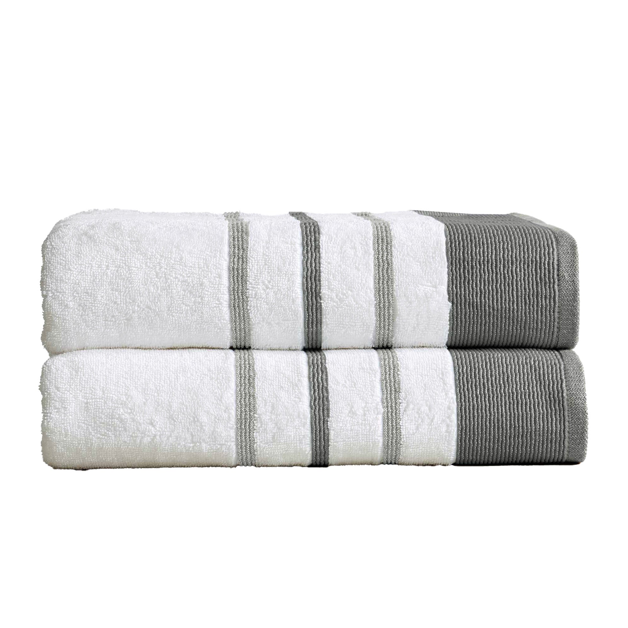 Decorative Cotton Stripe Bath Towel Set