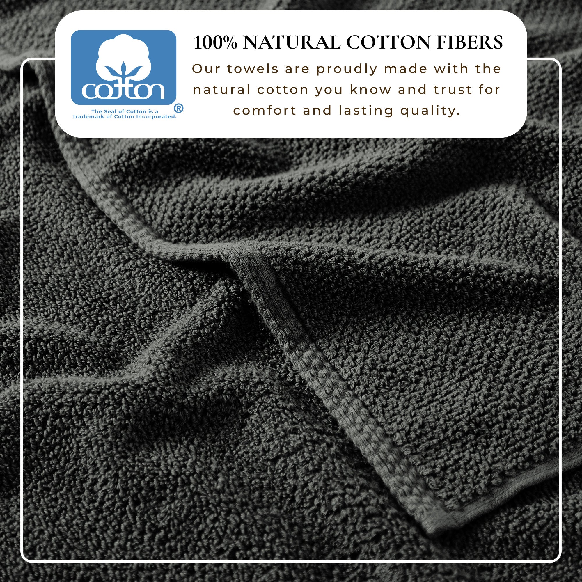 Cotton Textured Bath Towel Set