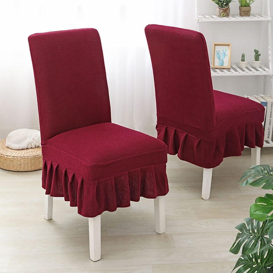 Super Soft Polar Fleece Fabric Skirt Style Chair Cover