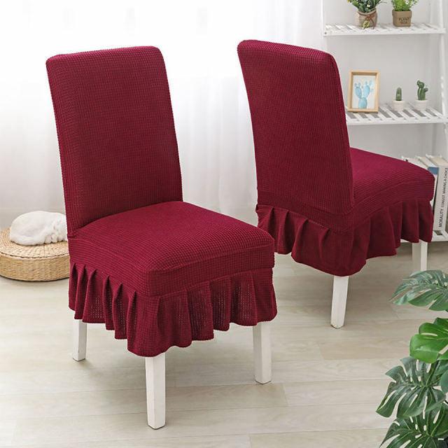 Super Soft Polar Fleece Fabric Skirt Style Chair Cover