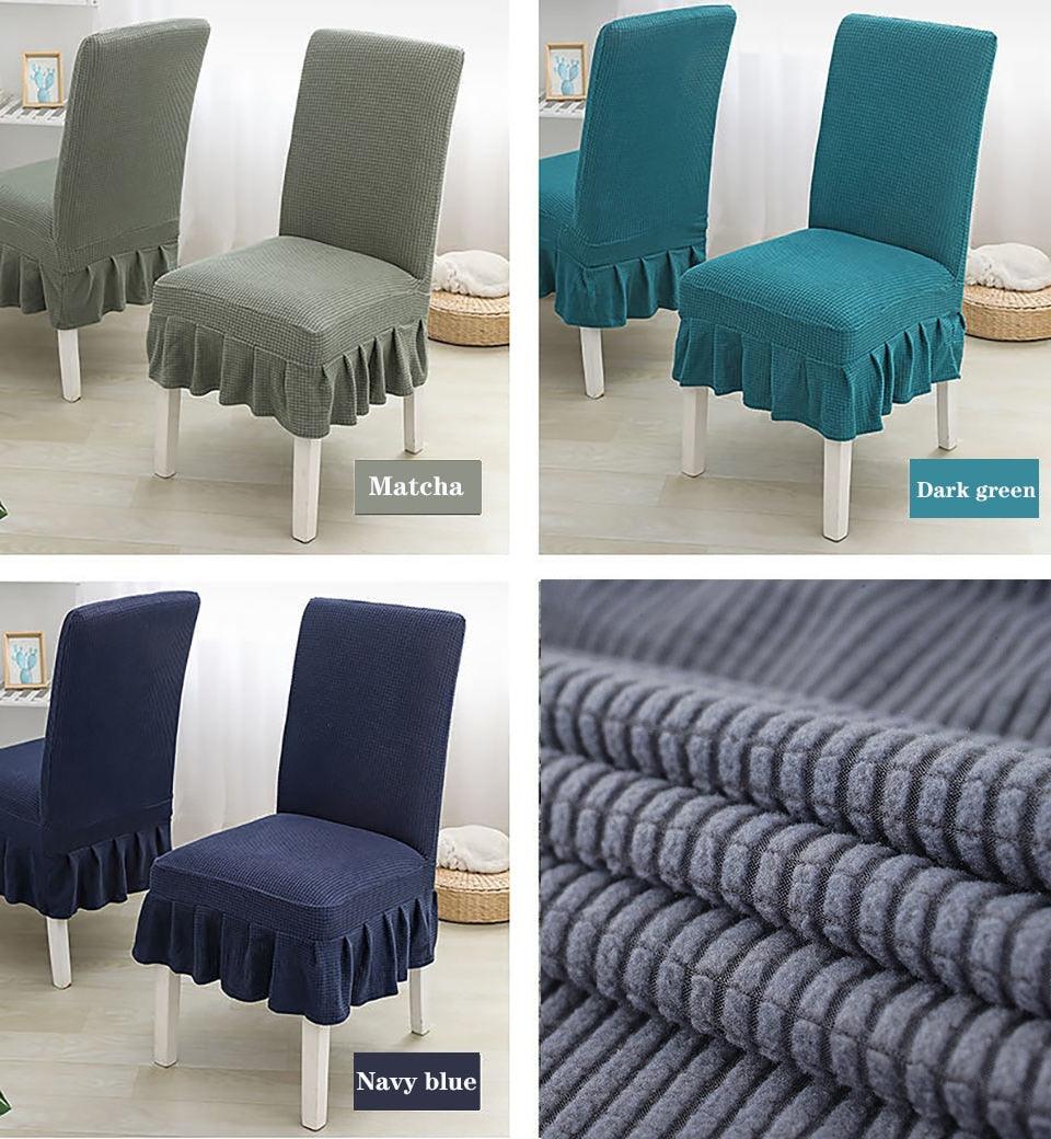 Super Soft Polar Fleece Fabric Skirt Style Chair Cover
