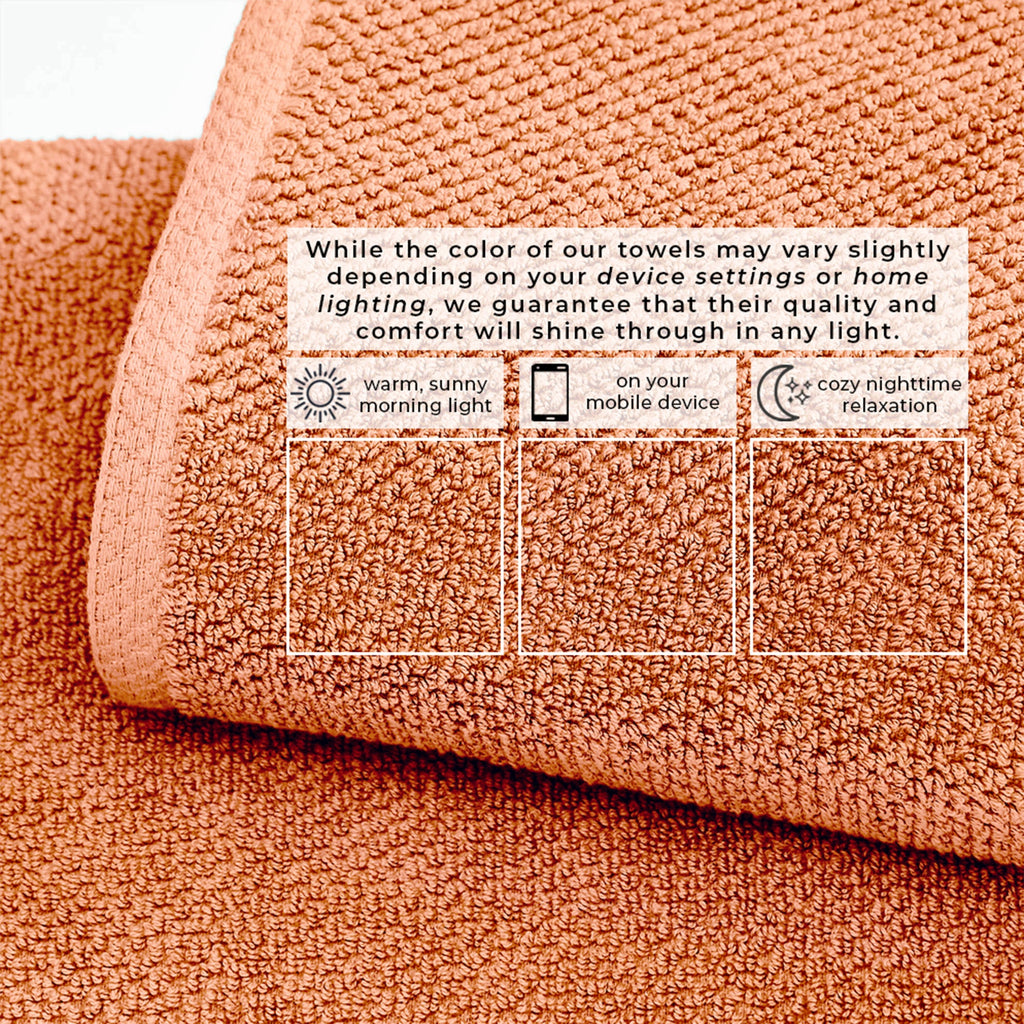 Cotton Textured Bath Towel Set