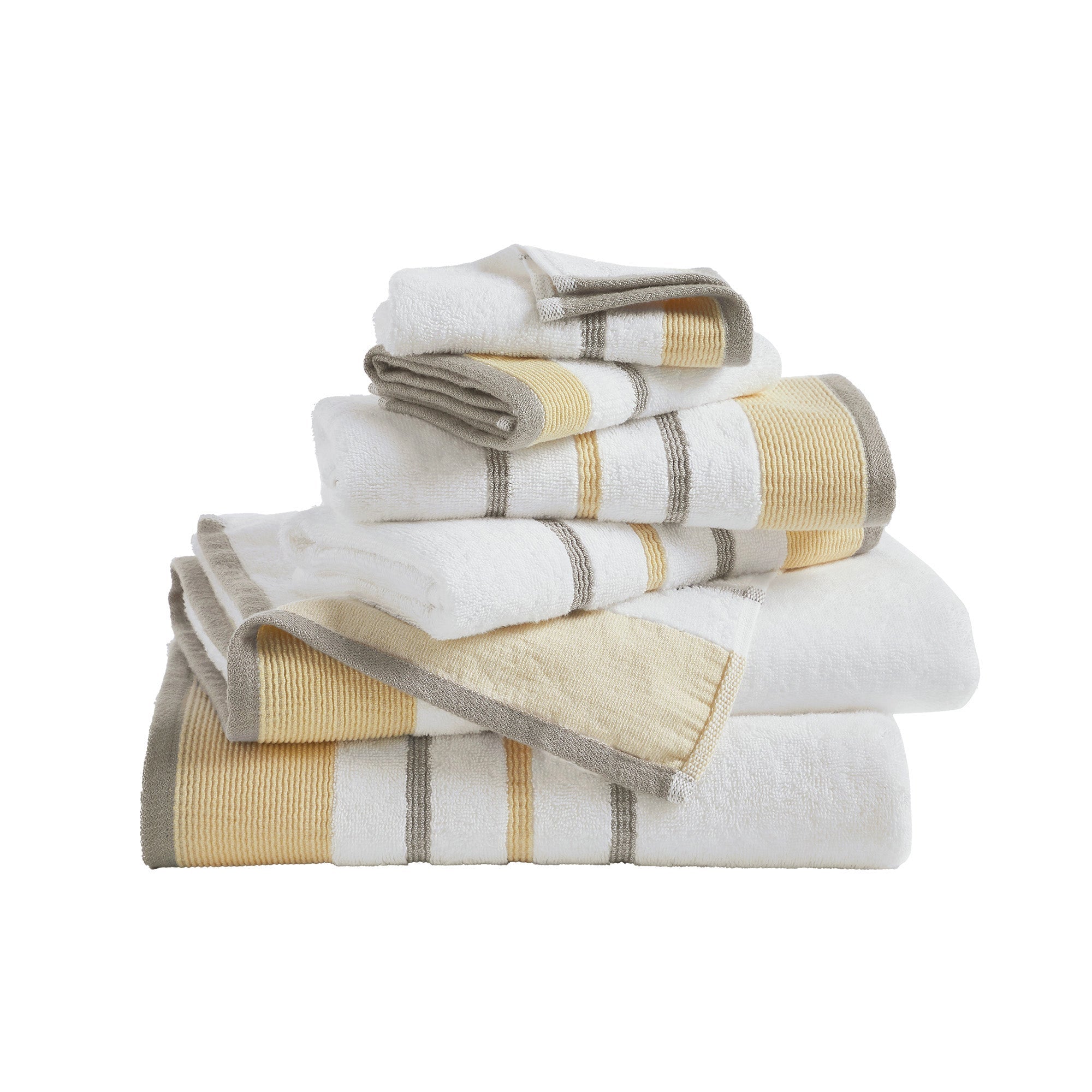 Decorative Cotton Stripe Bath Towel Set