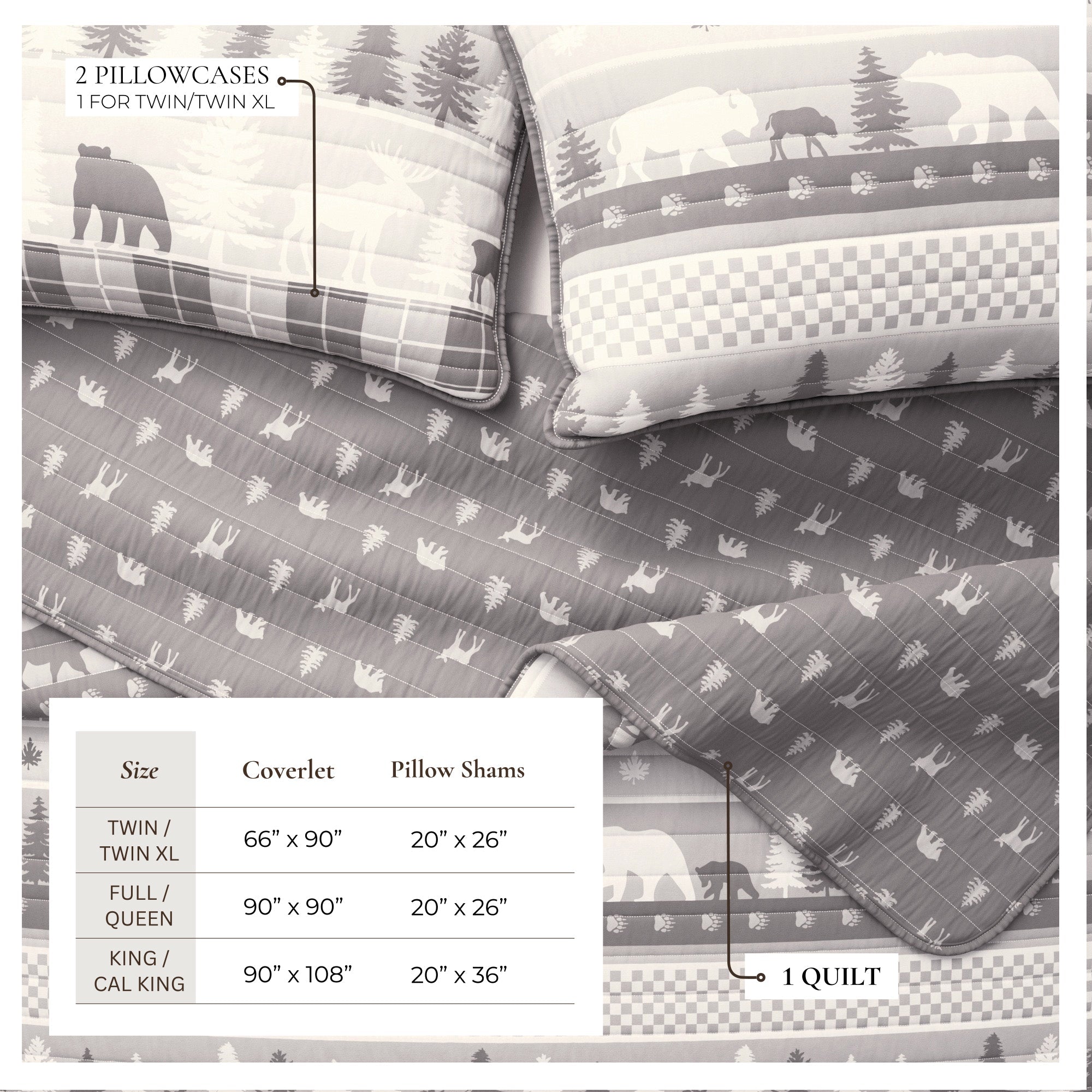 Rustic Landscape Quilt Set
