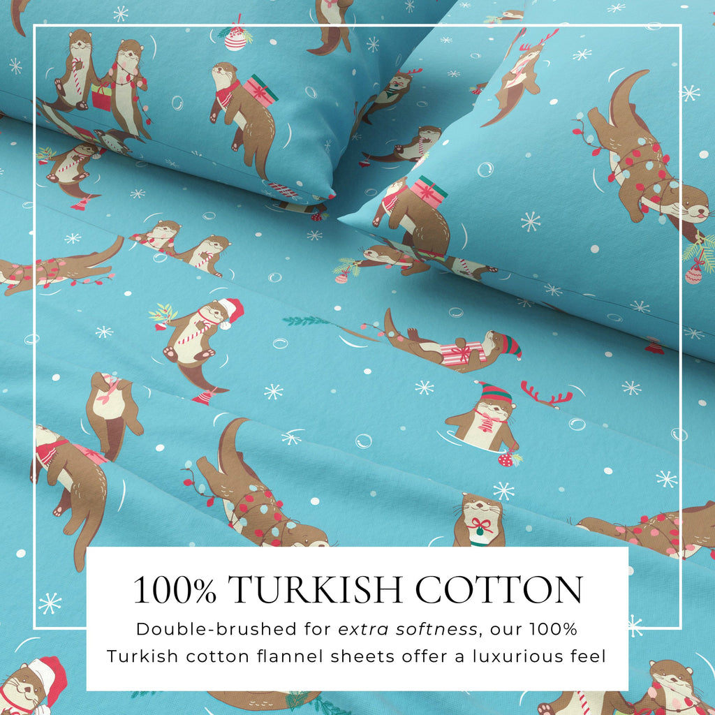 Turkish Cotton Christmas Flannel Sheet
