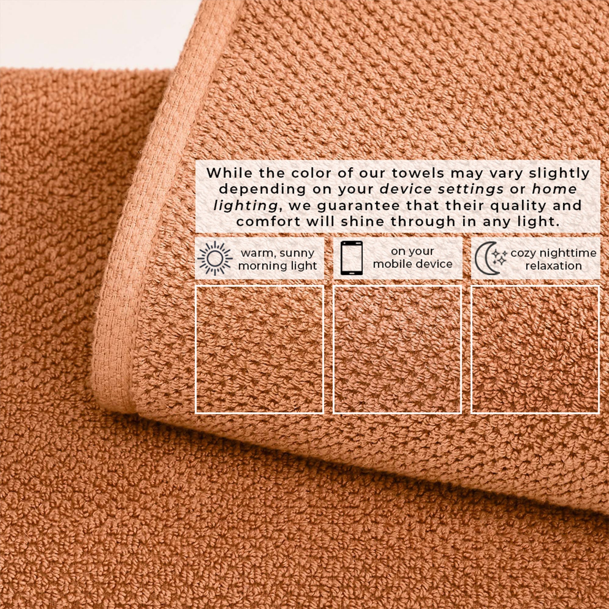 Cotton Textured Bath Towel Set