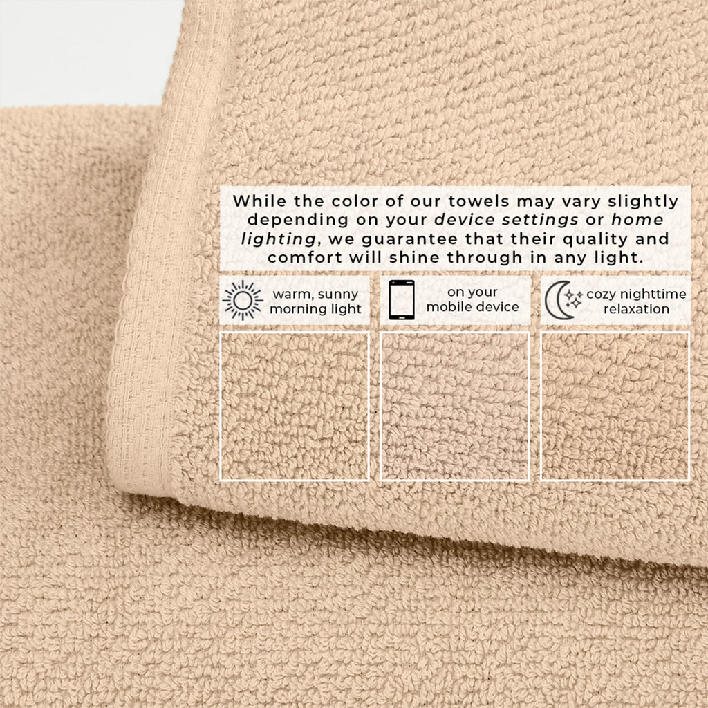 Cotton Textured Bath Towel Set