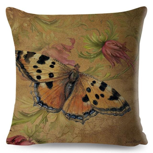 Vintage Europe Style ButteLight Blue Pattern Throw Pillow Covers