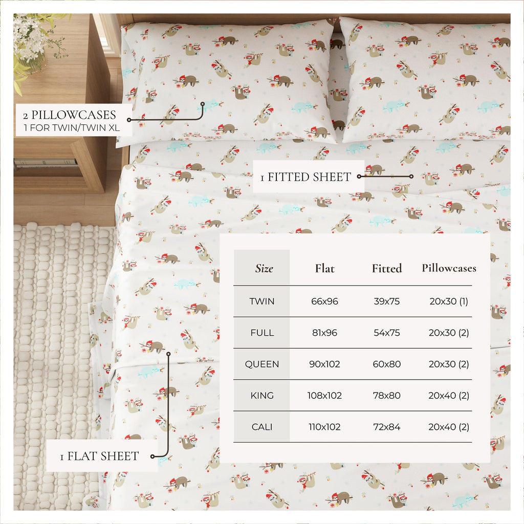 Turkish Cotton Christmas Flannel Sheet
