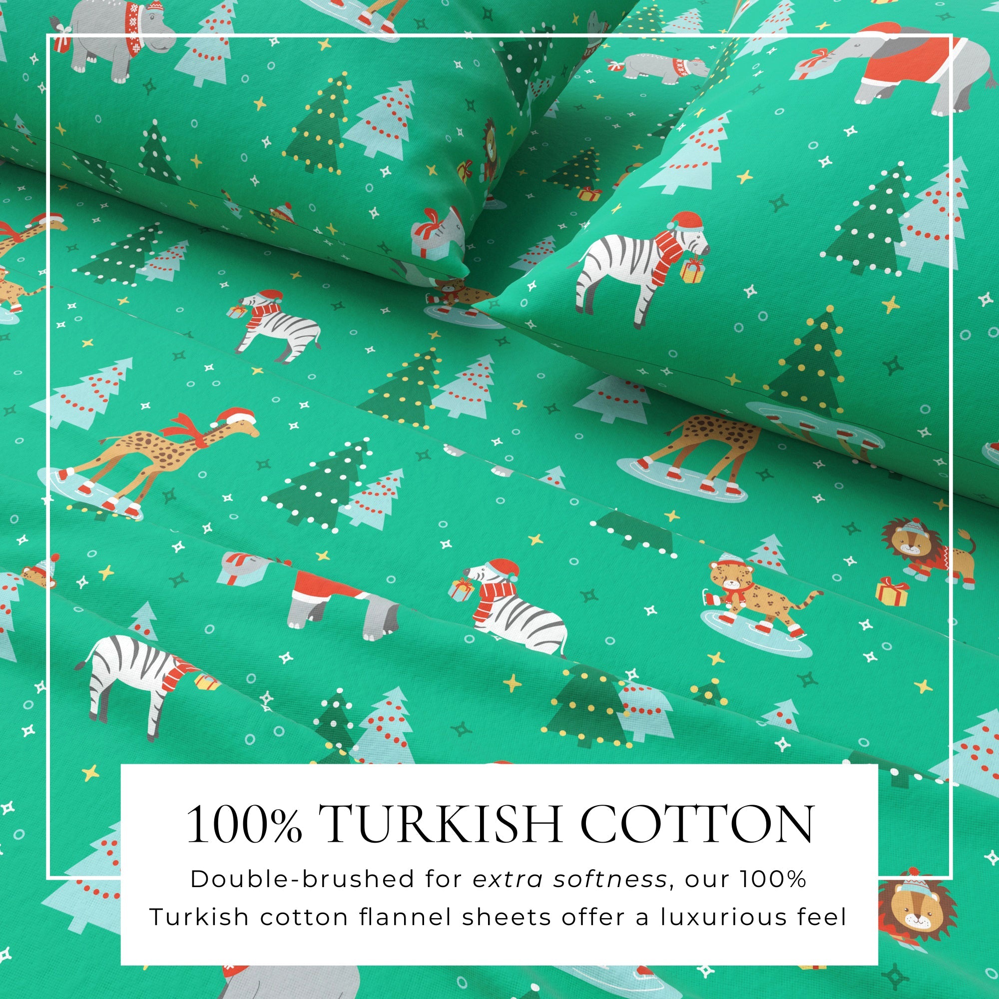 Turkish Cotton Christmas Flannel Sheet