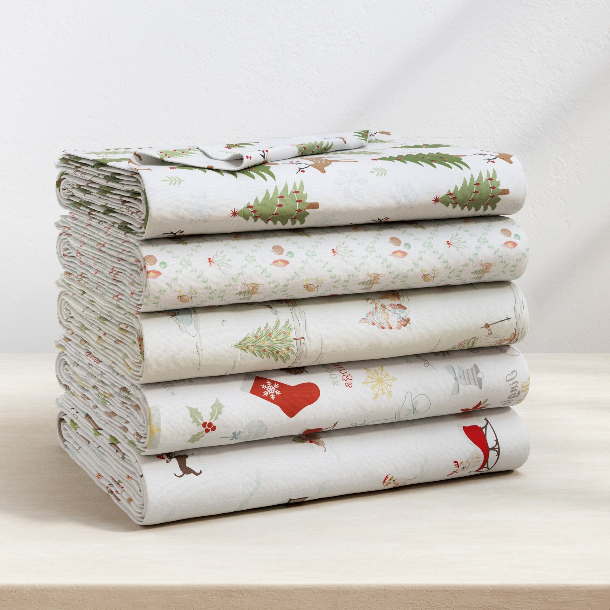 Turkish Cotton Christmas Flannel Sheet