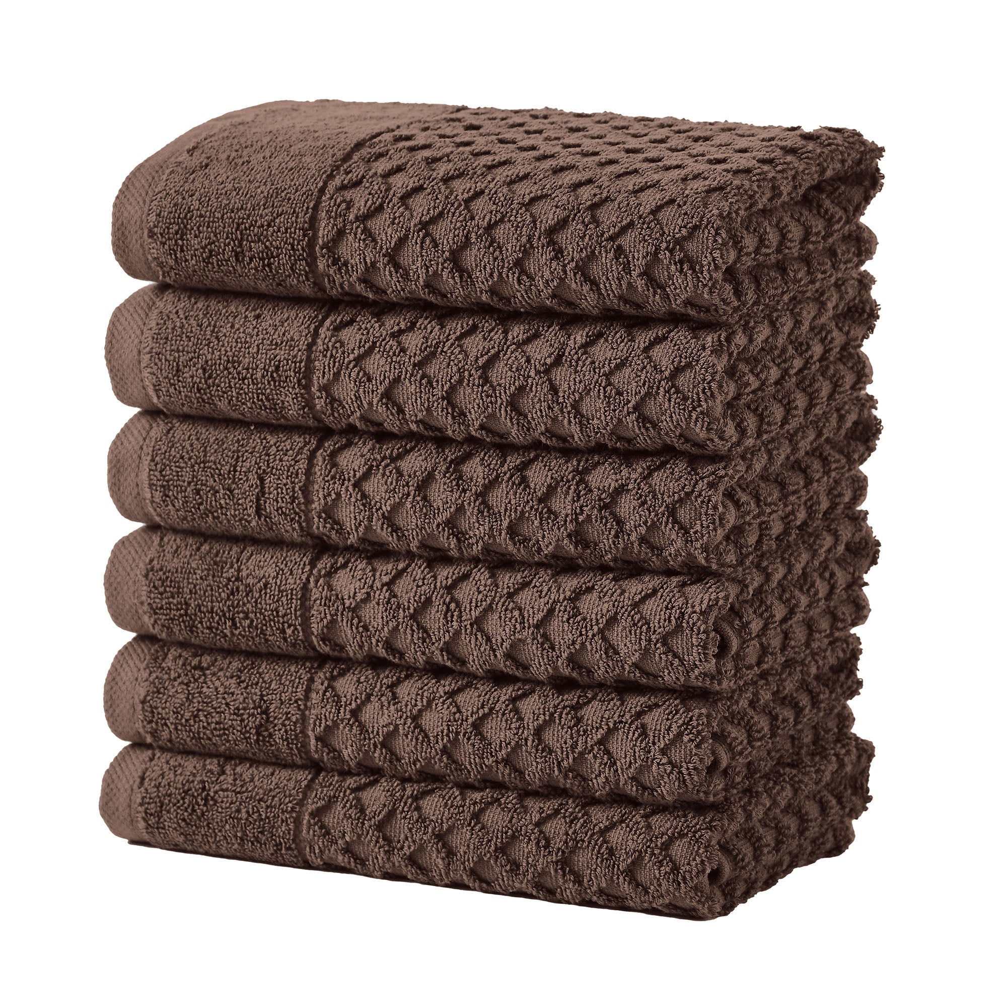 Cotton Diamond Waffle Weave Bath Towel Set