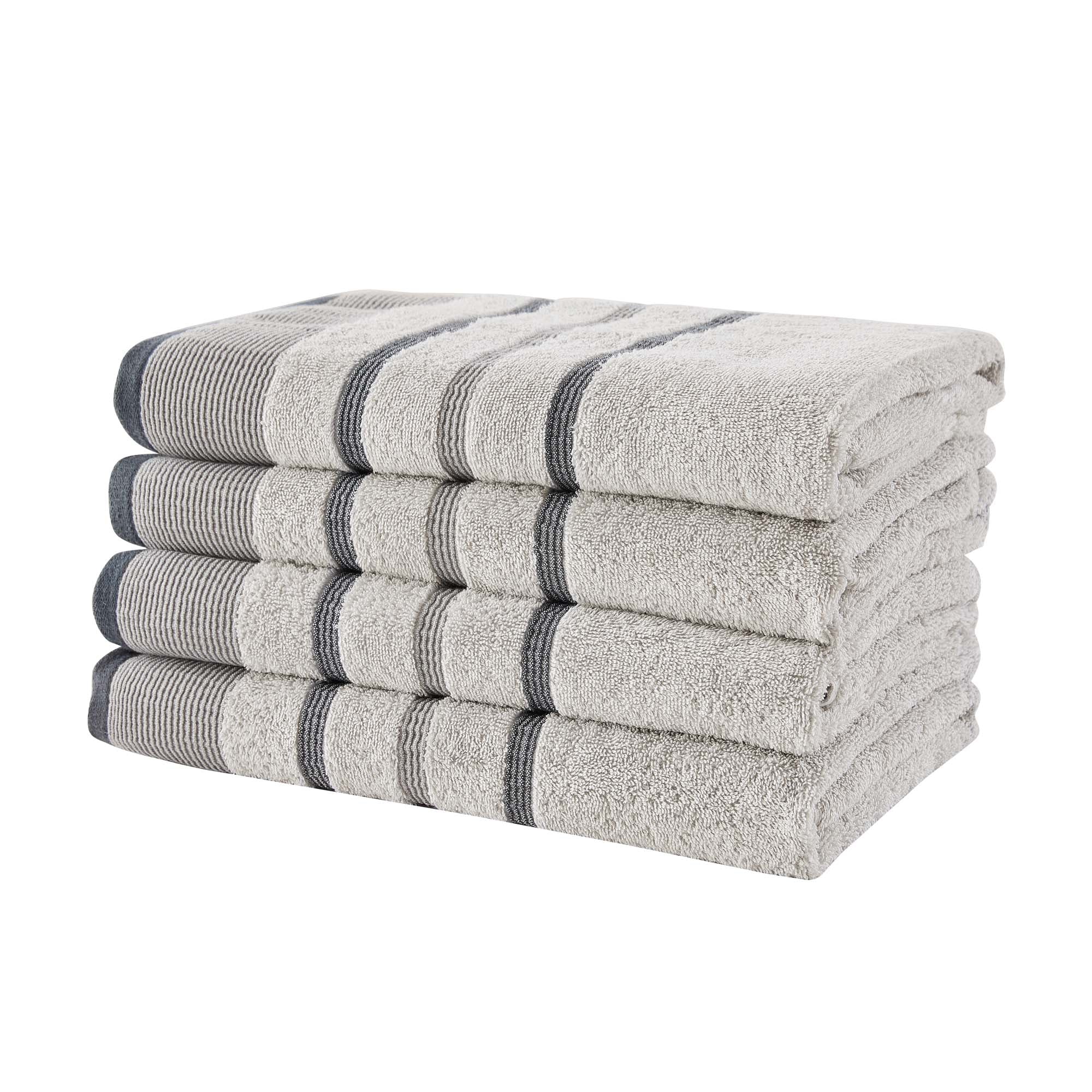 Decorative Cotton Stripe Bath Towel Set