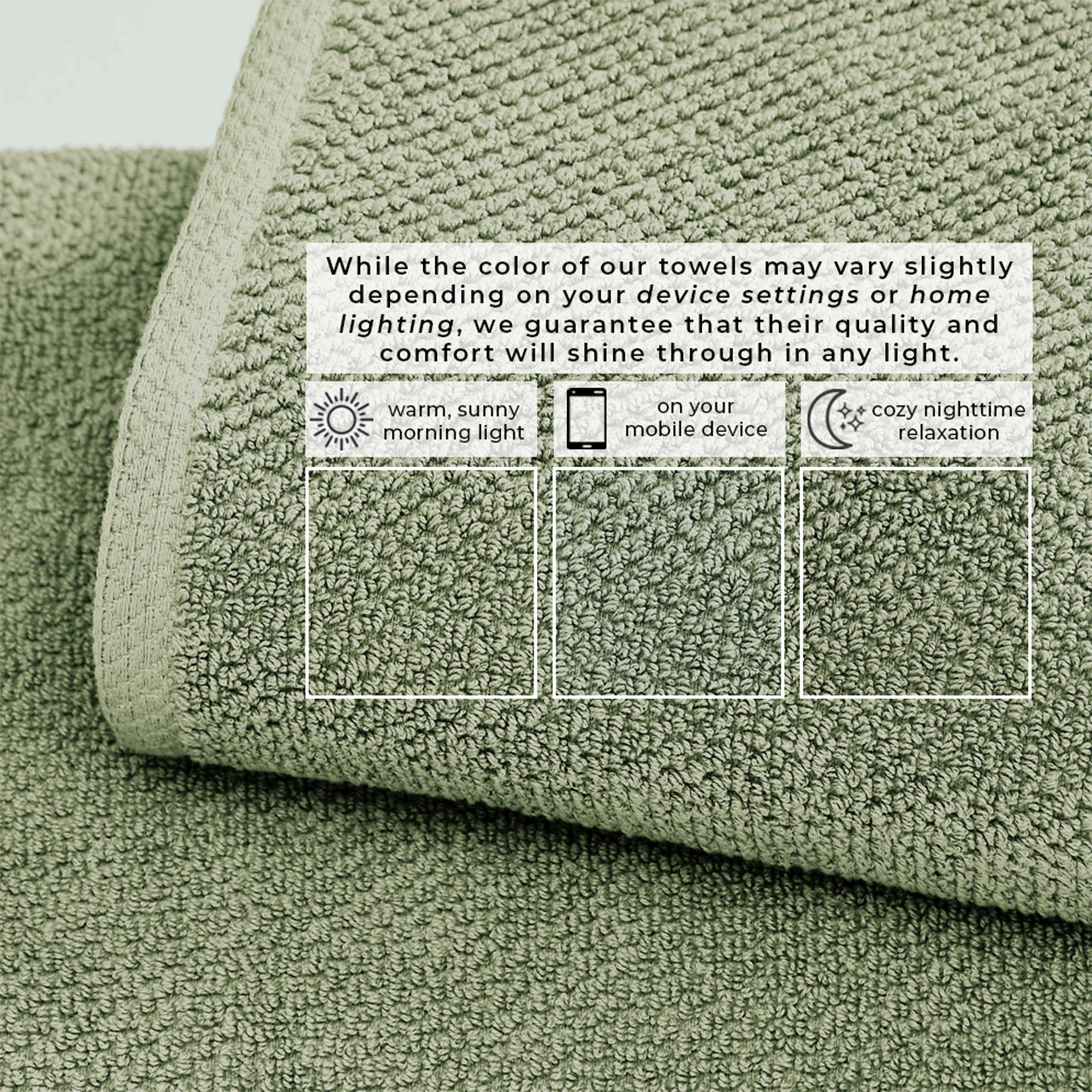 Cotton Textured Bath Towel Set
