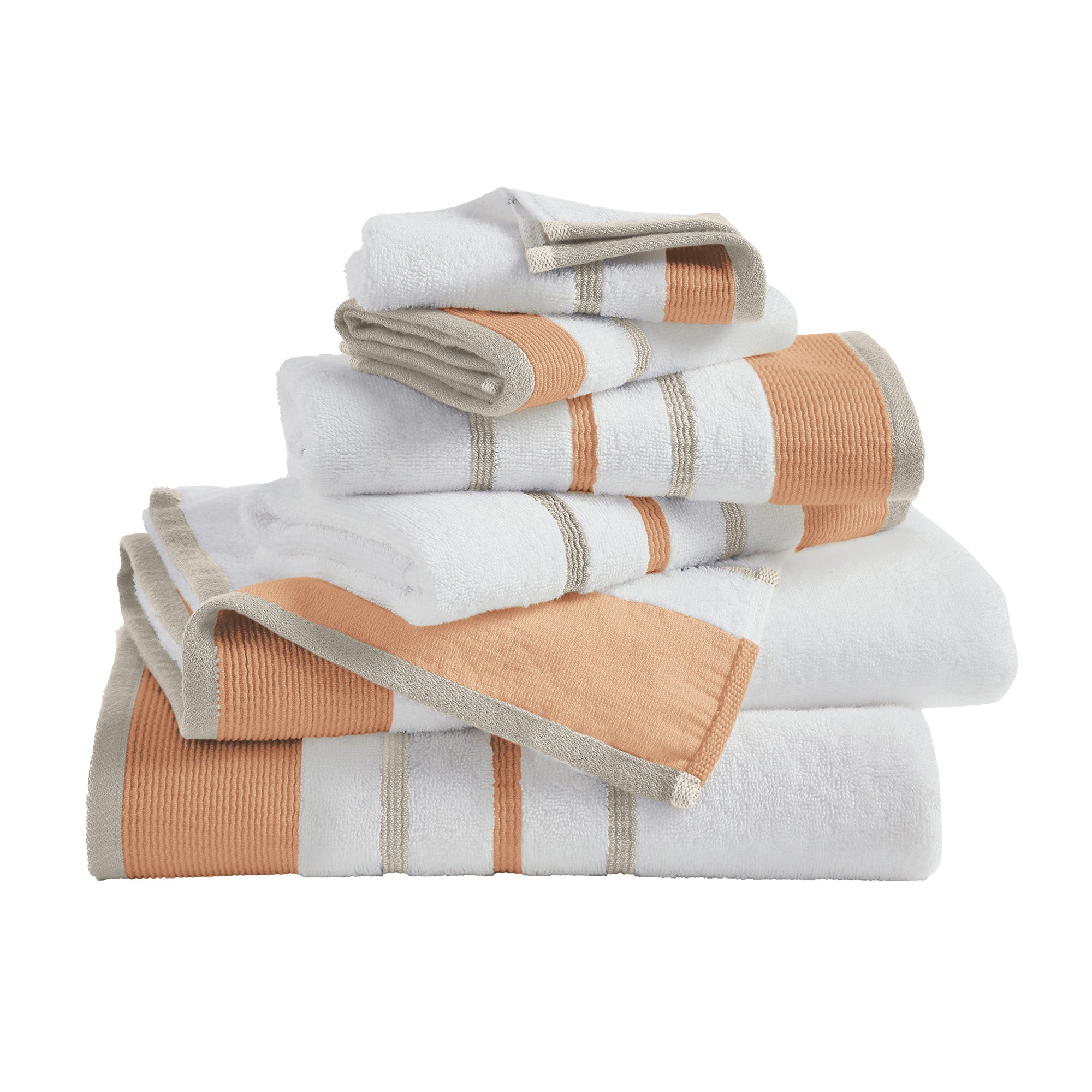 Decorative Cotton Stripe Bath Towel Set