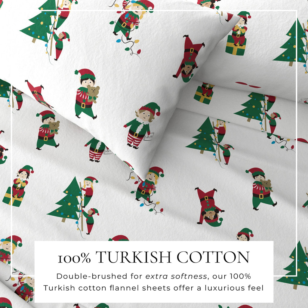 Turkish Cotton Christmas Flannel Sheet