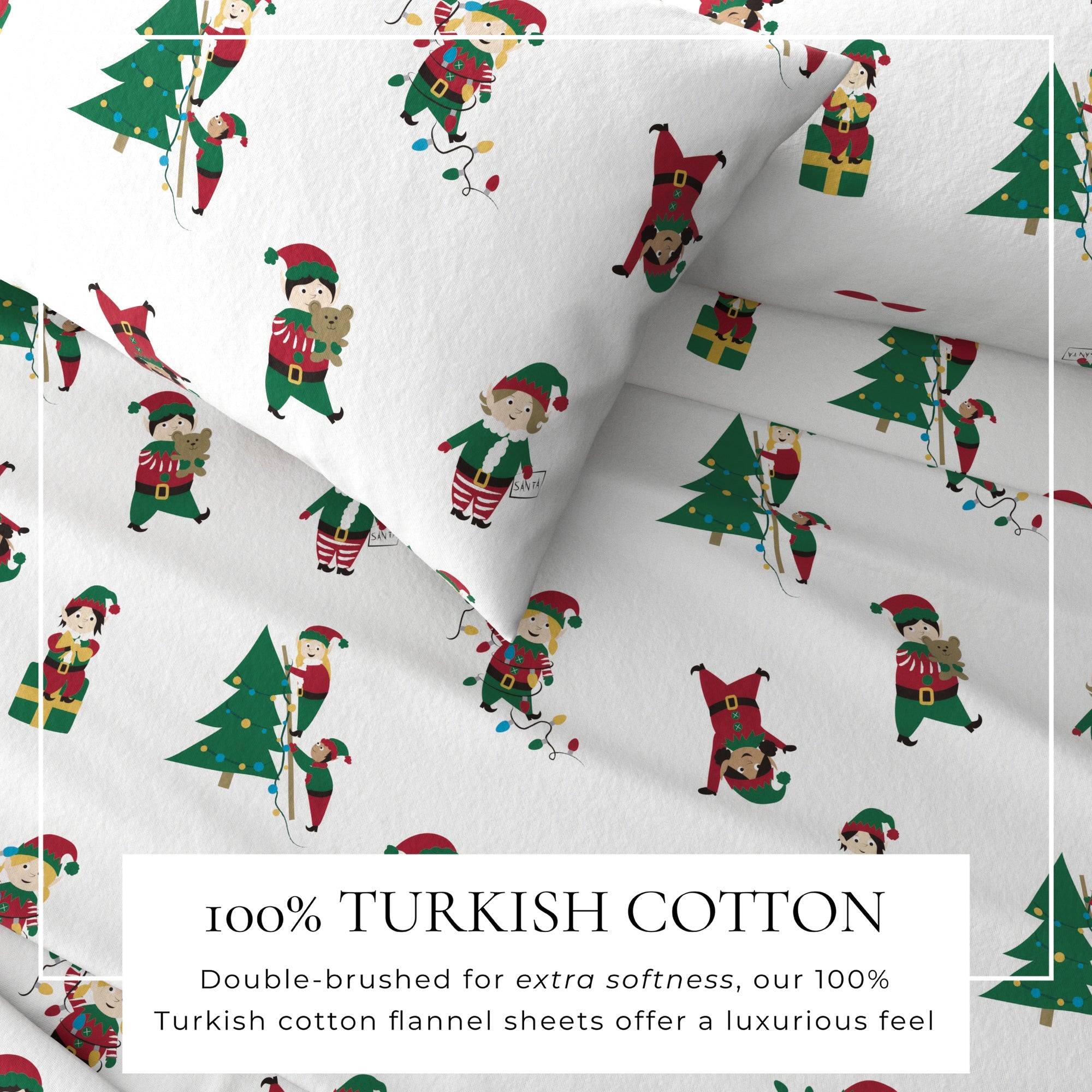 Turkish Cotton Christmas Flannel Sheet