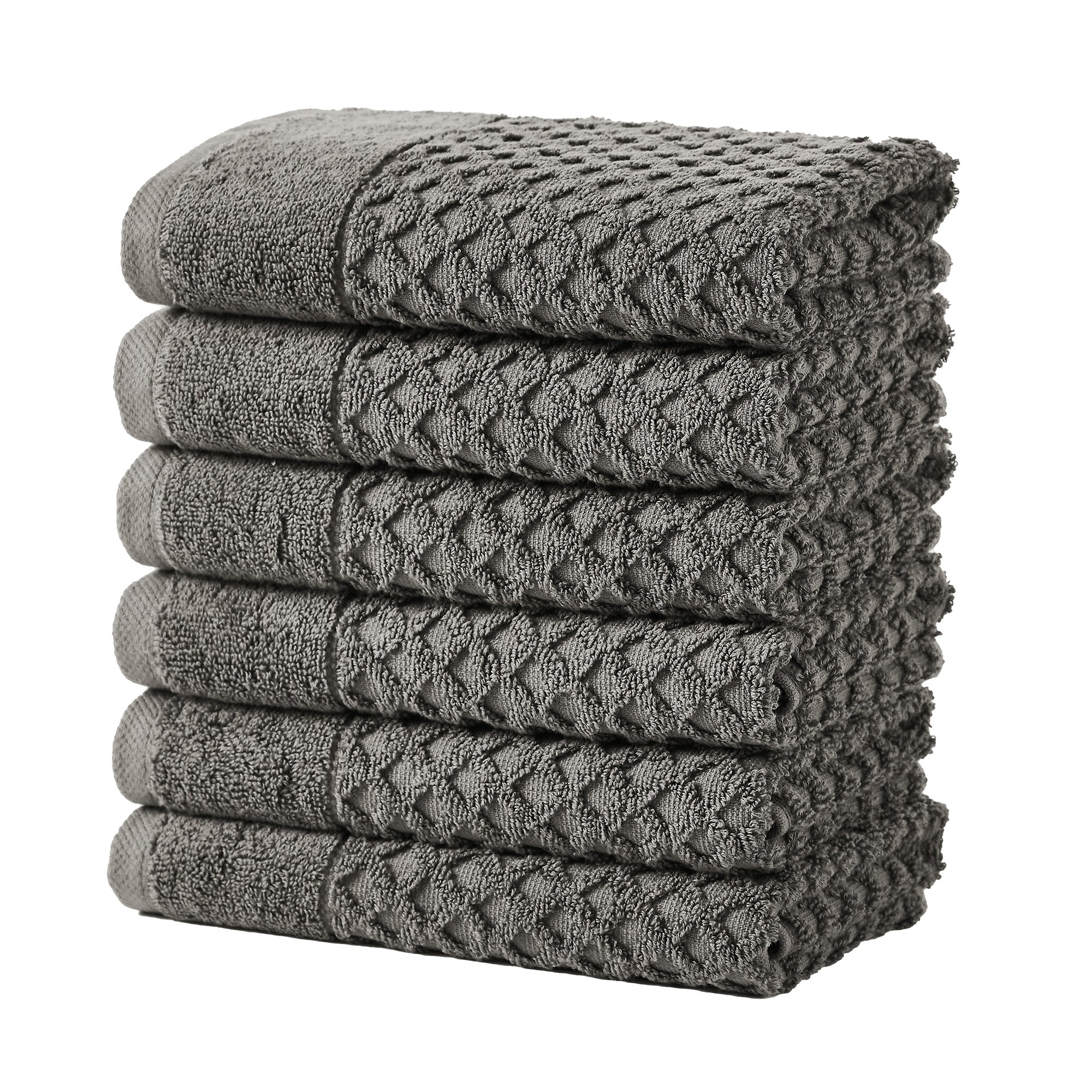 Cotton Diamond Waffle Weave Bath Towel Set